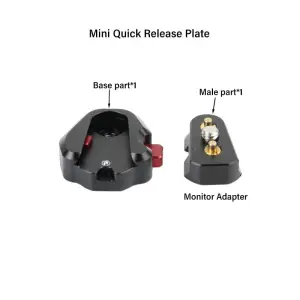 Mini quick release plate - 1/4 Screw