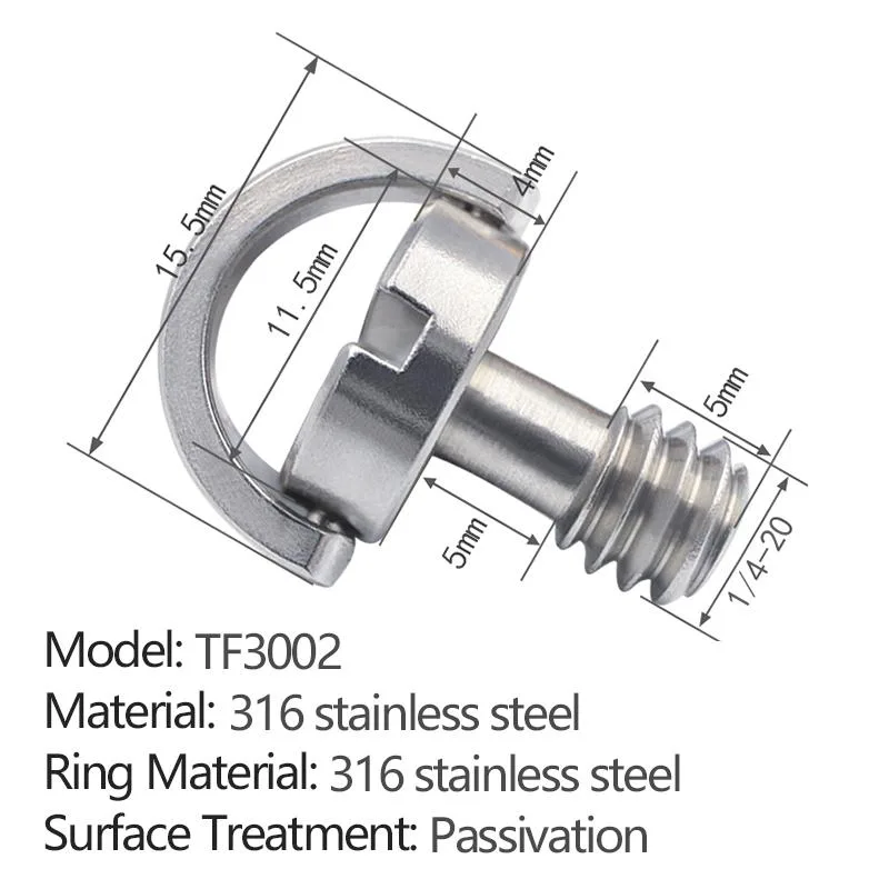 slotted flat ring quick-release screw TF3002