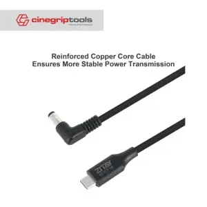 ZITAY PD100W Type-C to DC power cable - Elbow type, without lock