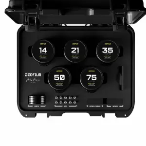 DZOFILM Arles Prime 5-Lens Set Cinema Lens 14/21/35/50/75mm FF/VV (READY STOCK)