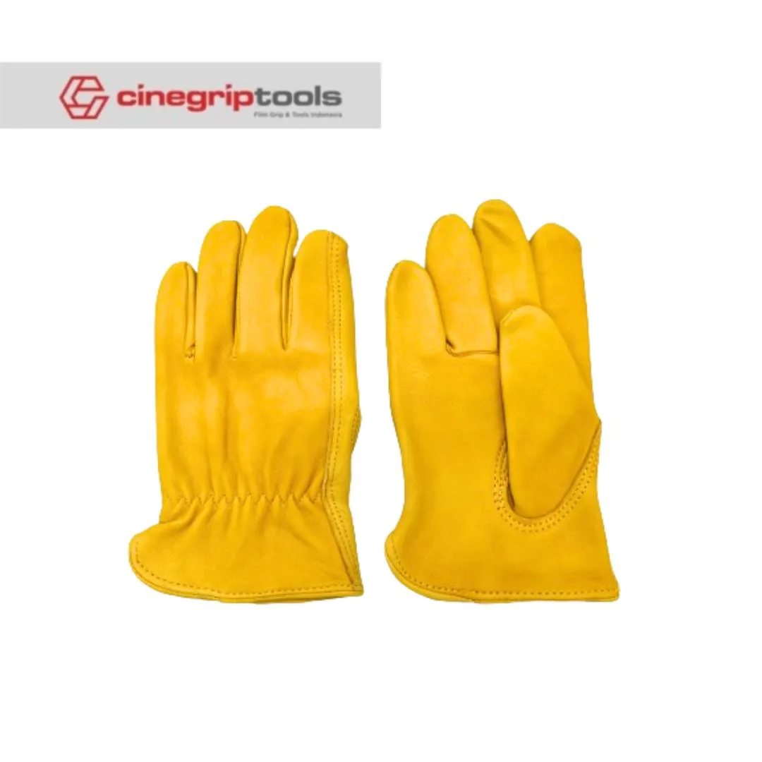 Goat Leather Gloves Grade B Work Hand Protector - M