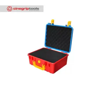 SMRITI S2620 Pull Rod Protective Waterproof IP67 Tools Case With Pick and Pluck Foam - Light Blue and Red