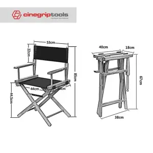 Selens Folding Artist Director Chair Low Seat
