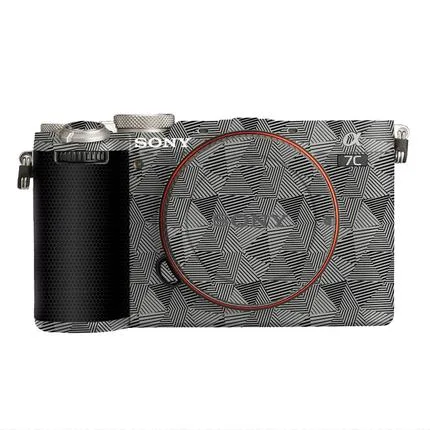 3M Sticker for Sony A7C2 Generatioan Triangle Titanium + Matrix
