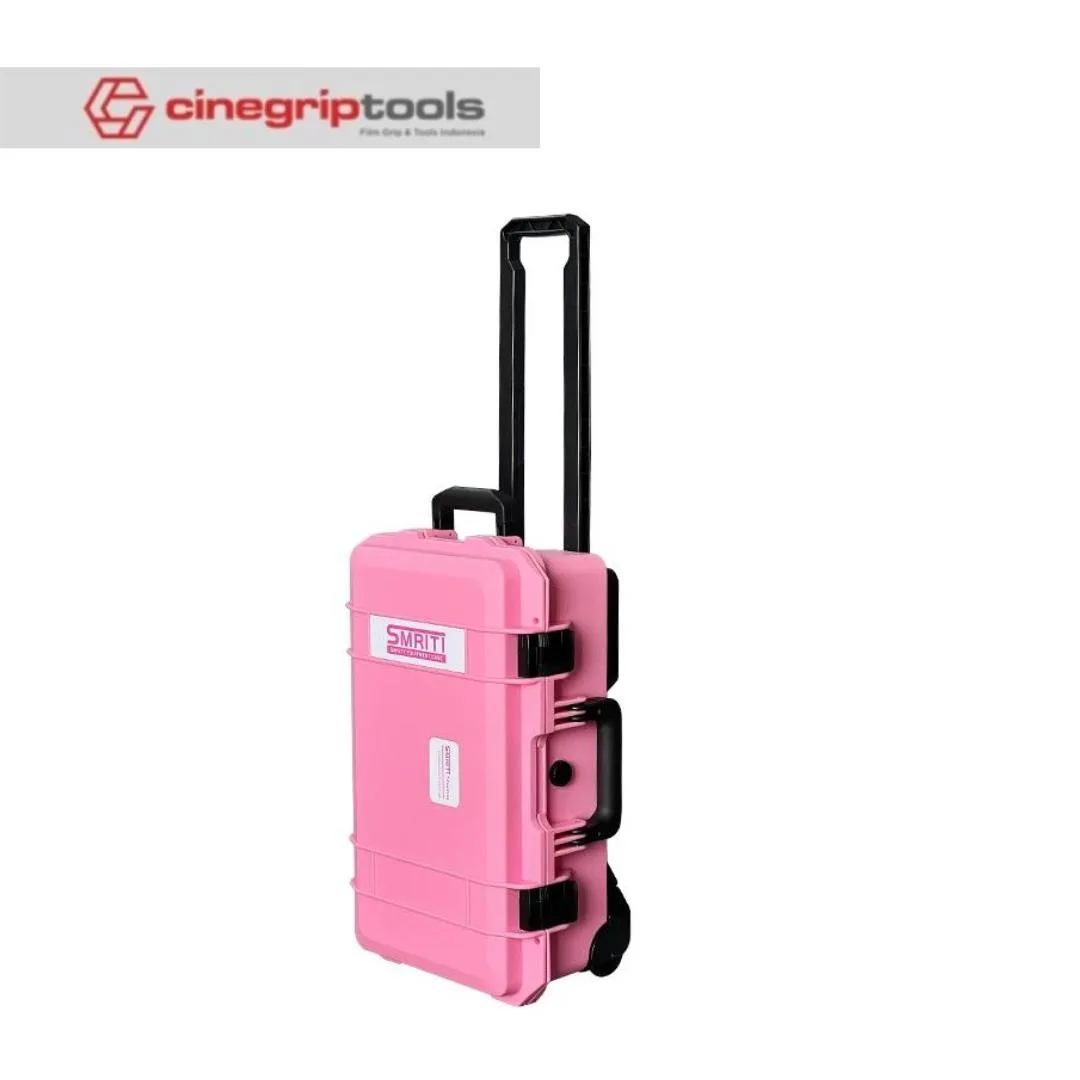 SMRITI S5129 (Pelican Copy) Pull Rod Protective Waterproof IP67 Tools Case With Pick and Pluck Foam - Pink