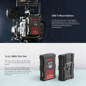 SWIT V-mount Battery CIMO-98S 98Wh USB-C Slim Cine