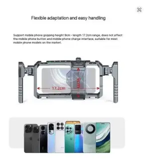 Leaplight mobile phone universal cage with handle - LYS30