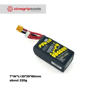 DOGCOM FPV Battery XT60 - DC1300/150C-6S UCELL 22.2V