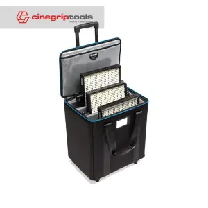 Tenba 1x1 LED 3-Panel Case with Wheels - Black