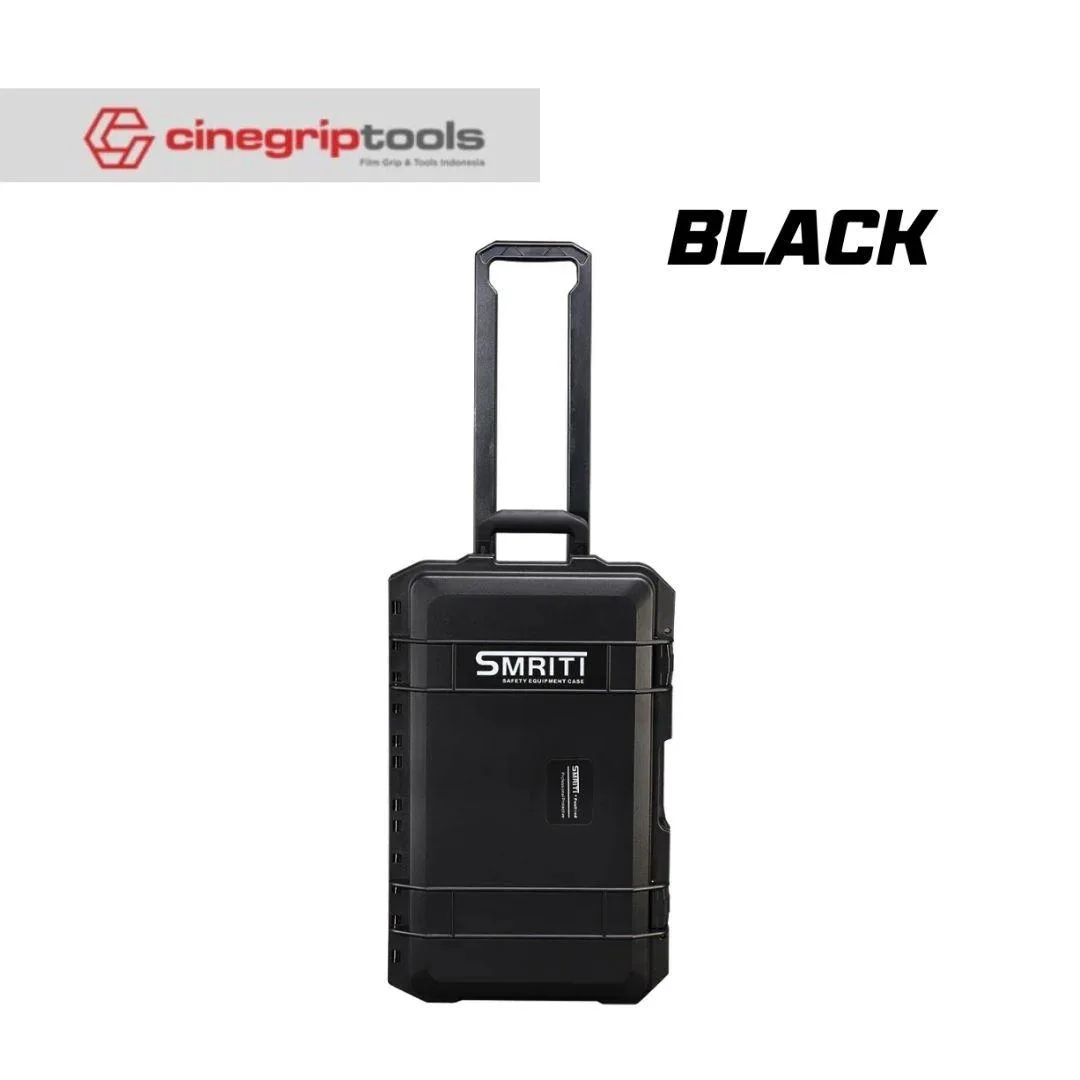 SMRITI HARDCASE (Pelican Copy) S5129 Pull Rod Protective Waterproof Tools Case With Pick and Pluck Foam - Black