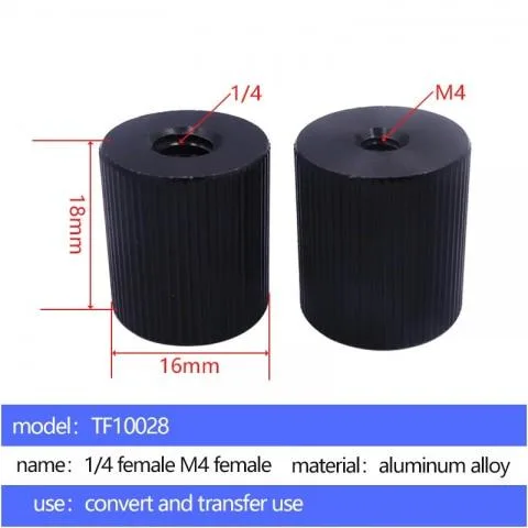 Female 1/4 To Female M4 Conversion Screw TF10028 - 3 Pcs/Pack