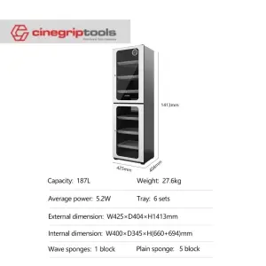 LENTHEM Dry Cabinet With Smart Passlock DTW-210 (187 Liter)