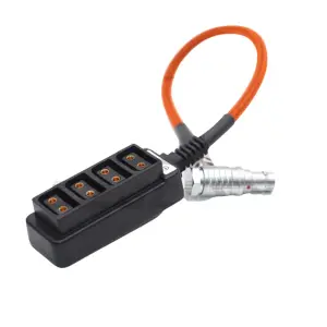 Ext 7pin (Alexa Mini) for 4 D-Tap Camera Power Dtap Fourway Splitter