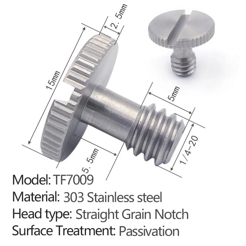 slotted quick-release screw without ring TF7009 - 2 pcs per pack