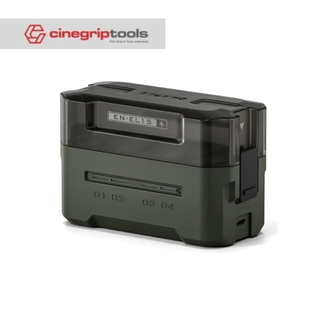 Tilta Portable Charging Station for EN-EL15C (4 Channel) – Green ( TBC-EL15-GN)
