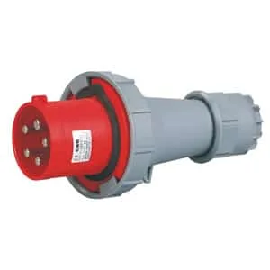 PLUG 63A 3P+N+E 6h 400V~ IP67 RED - 0352