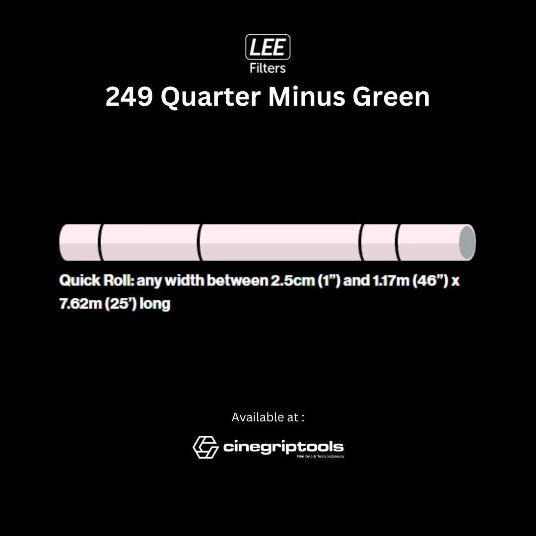 Lee Filter 249 Qtr. Minus Green