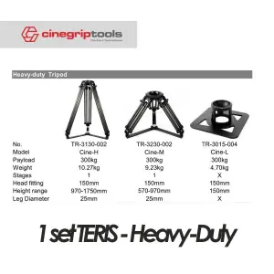 TERIS 1 set  Heavy-Duty Tripod Carbon Leg