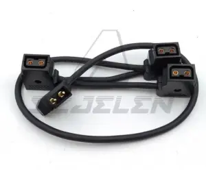 3-Port female D-tap P-Press for Male D-tap B Press Power Hub Adapter