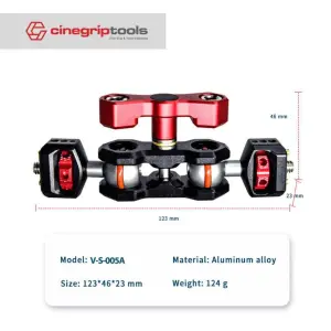 Magic Arm For Cinema Equipment with 1/4"-20 to 3/8"- WITH ARRI LOCATING PIN
