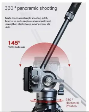Leaplight Carbon Fiber Tripod with Mini Fluid Head LYQ1+LYR1