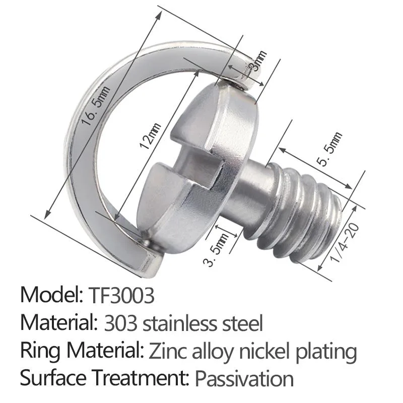 slotted flat ring quick-release screw TF3003