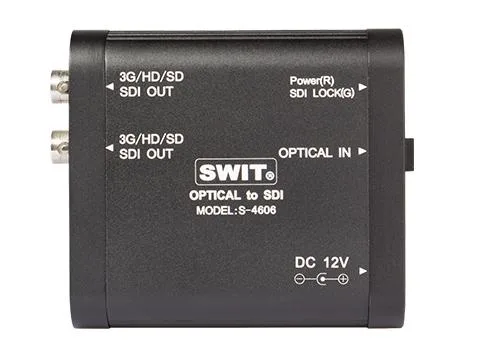 SWIT S-4606 OPTICAL to SDI Converter