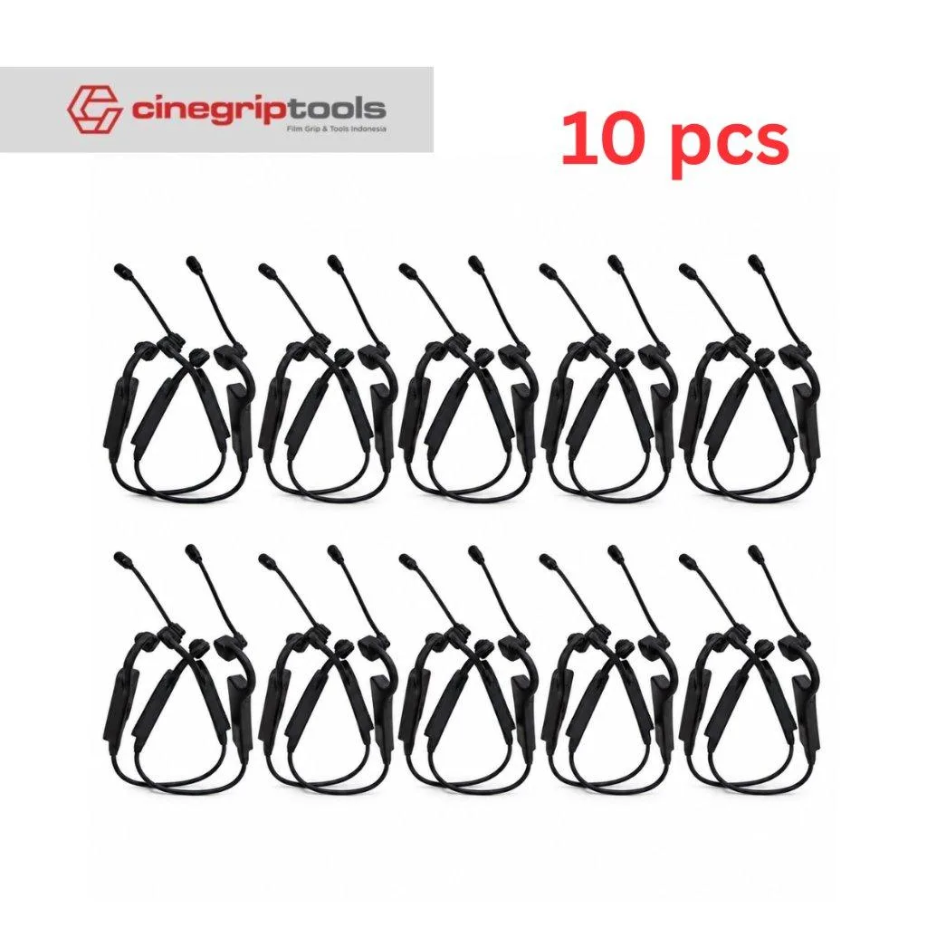Bone Conduction Full Duplex Radio Headset with Microphone – Two Way Communication Earpiece 10pcs