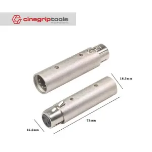 5 Pin Male XLR To 3 Pin Female Converter Audio Adapter Connector Cable