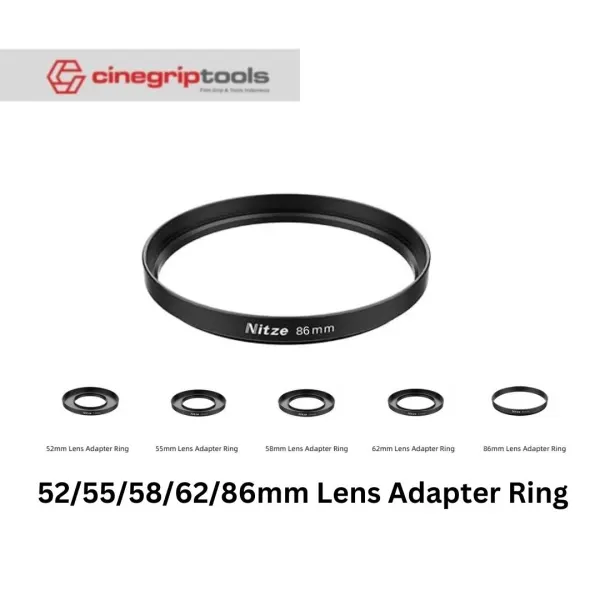 Nitze Step Up filter ring 52/55/58/62/86mm Lens Adapter - N28-BK1
