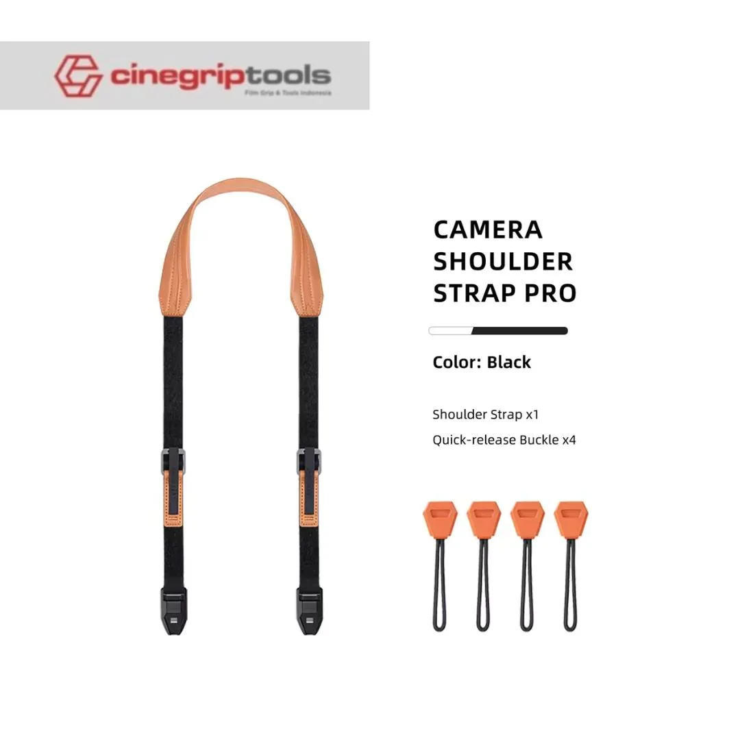 Leaplight camera shoulder strap quick release - Brown Black