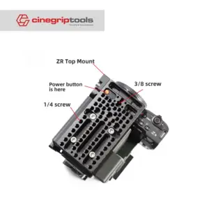 Fangtuo ZRV For Nikon ZR Cage with Heatsink & Power Supply Expansion Kit V-mount Battery Power Supply Kit