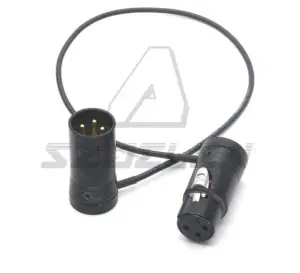 Low Profile XLR Neutrik 3pin XLR Male To 3pin XLR Female audio