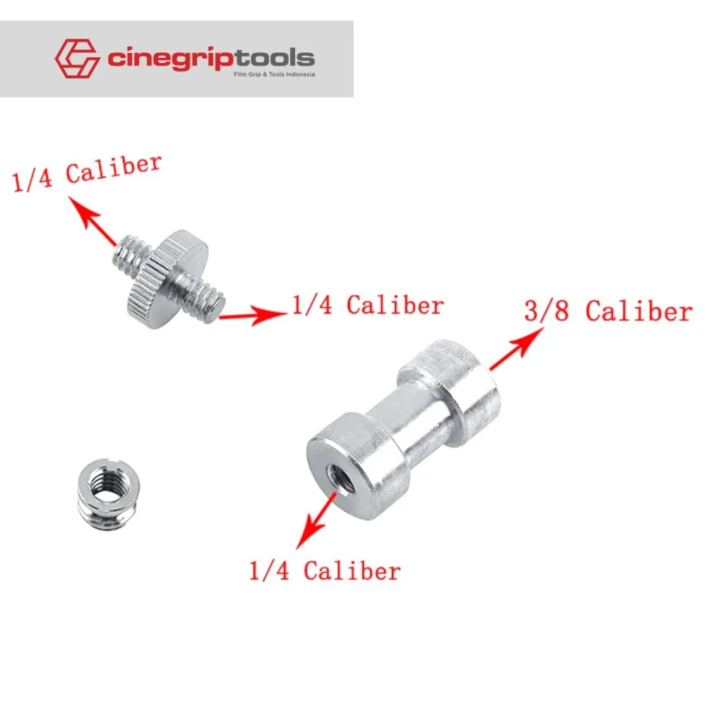 Lights conversion screw Lights bracket 1/4 to 3/8 | Screw 1/4 to 1/4