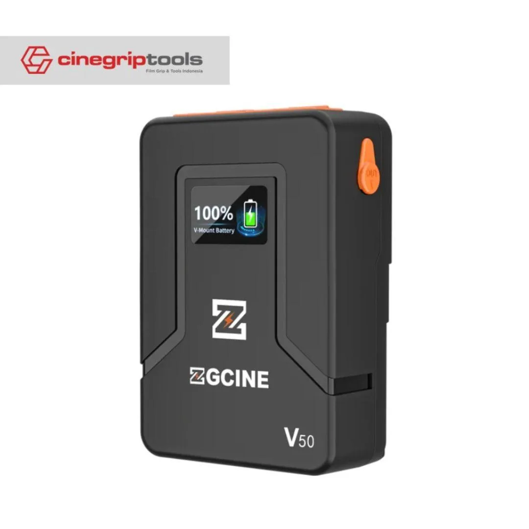 ZGCINE V-MOUNT BATTERY ZG-V50 50Wh POCKET SIZE WITH PD FAST CHARGING