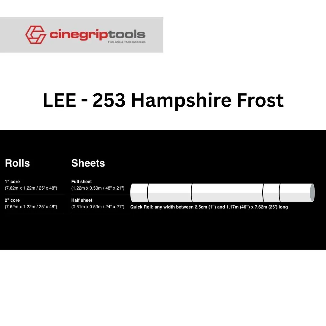 LEE Filters Hampshire Frost 253 Diffusion Filter