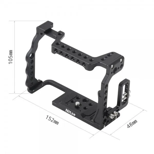 Nitze Cage for Sony a7II / a7III Series, a9 with PE06 HDMI Cable Clamp