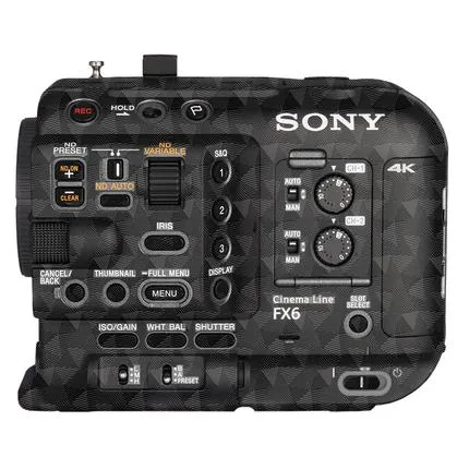 3M Sticker for Sony FX6 - Triangle Black + Matte Black