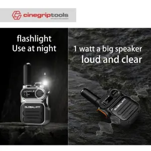 Cinegriptools Walkie Talkie Global PTT G338 (Included Simcard for Sea region only)