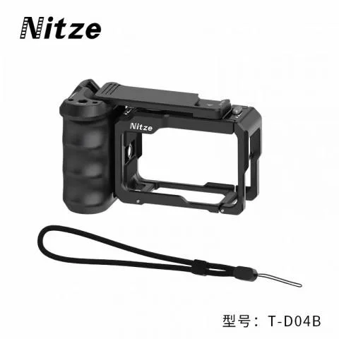 NITZE T-D04B Handheld Camera Cage Kit for DJI Osmo 5 Pro/4/3 Action Cameras