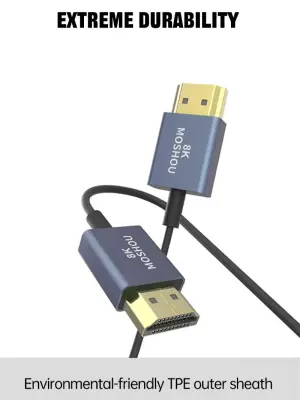 MOSHOU Ultra-thin coaxial HDMI to HDMI Cable 8k 2 meter