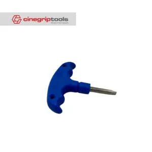 Screwdriver 1/4 3/8 pan/tilt quick release plate screw T handle - Blue