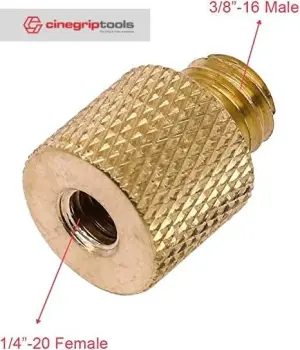 Conversion Screw 1/4" female to 3/8" male - 2 pcs per pack