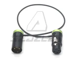 Low Profile XLR Neutrik 3pin XLR Male To 3pin XLR Female audio