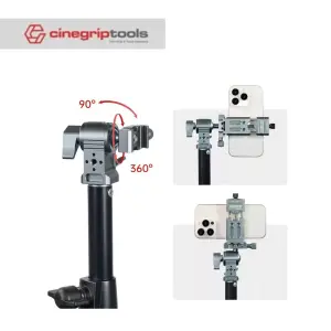 Leaplight Aluminum Alloy Light Stand Gimbal Head Adapter Multi-function LYDJ-1