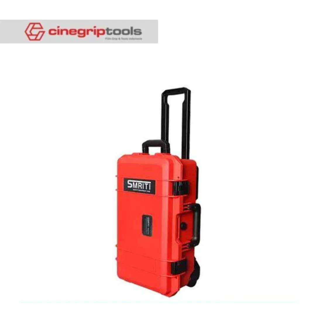 SMRITI S5129 (Pelican Copy) Pull Rod Protective Waterproof IP67 Tools Case Padded Divider - Red