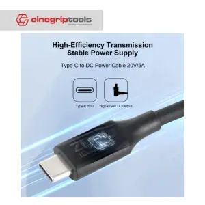 ZITAY PD100W Type-C to DC power cable - Elbow type, without lock