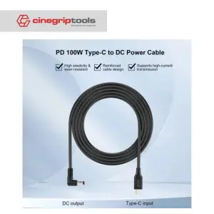 ZITAY PD100W Type-C to DC power cable - Elbow type, without lock