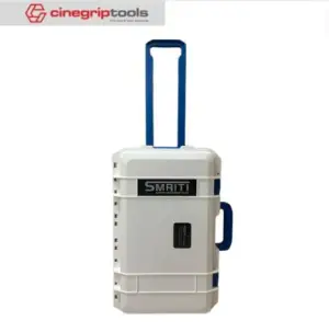 SMRITI HARDCASE S5129  (Pelican Copy) Pull Rod Protective Waterproof IP67 Tools Case Padded Divider - White Blue