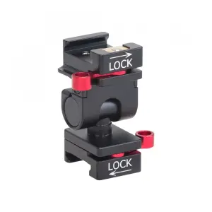 Nitze Elf Series Monitor Holder (QR NATO Clamp to QR NATO Clamp)